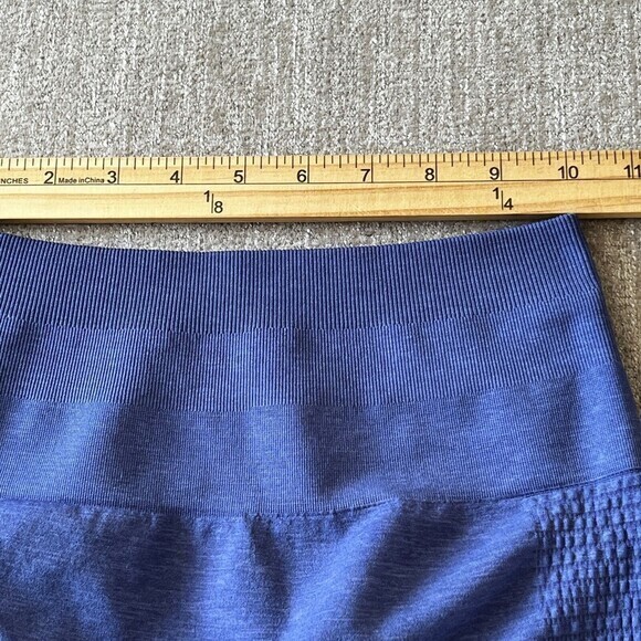 Alphalete Seamless Athletic Bike Shorts Women's Small Purple Mid-Rise Stretch - Picture 7 of 10